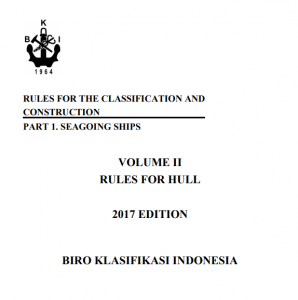 BKI RULES ( Vol II ),2017 Rules for Hull,2017